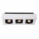 Faretto 3 diffusori a LED orientabili e struttura in alluminio di design moderno