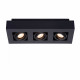 Faretto 3 diffusori a LED orientabili e struttura in alluminio di design moderno