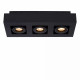 Faretto 3 diffusori a LED orientabili e struttura in alluminio di design moderno
