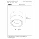Faretto a LED con struttura tubolare in alluminio orientabile dal design moderno