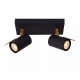 Faretto a LED dimmerabile struttura in metallo con doppio diffusore orientabile
