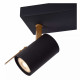 Faretto a LED dimmerabile struttura in metallo con doppio diffusore orientabile
