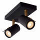 Faretto a LED dimmerabile struttura in metallo con doppio diffusore orientabile