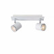 Faretto a LED dimmerabile struttura in metallo e doppio diffusore orientabile