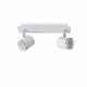 Faretto a LED dimmerabile struttura in metallo e doppio diffusore orientabile
