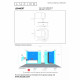 Faretto a led dimmerabile struttura in metallo moderna e diffusore orientabile