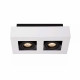 Faretto a LED in alluminio e 2 diffusori orientabili dal design moderno