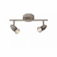 Faretto a LED in metallo con doppio diffusore orientabile dal design moderno