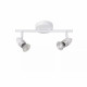 Faretto a LED in metallo con doppio diffusore orientabile dal design moderno