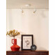 Faretto a LED in metallo con doppio diffusore orientabile dal design moderno