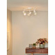 Faretto a LED in metallo con triplo diffusore orientabile dal design moderno