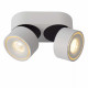 Faretto a LED moderno con doppio diffusore tubolare in alluminio orientabile