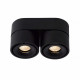 Faretto a LED moderno con doppio diffusore tubolare in alluminio orientabile