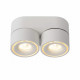 Faretto a LED moderno con doppio diffusore tubolare in alluminio orientabile