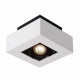 Faretto a LED quadrato con struttura in alluminio verniciata dal design moderno