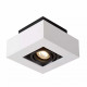 Faretto a LED quadrato con struttura in alluminio verniciata dal design moderno