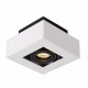 Faretto a LED quadrato con struttura in alluminio verniciata dal design moderno