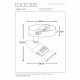 Faretto a LED struttura in metallo e diffusore orientabile dal design moderno