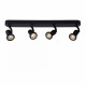 Faretto a LED struttura in metallo lineare con 4 diffusori orientabili