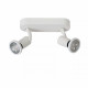 Faretto a LED struttura in metallo moderna e doppio diffusore orientabile