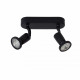 Faretto a LED struttura in metallo moderna e doppio diffusore orientabile