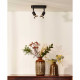 Faretto a LED struttura in metallo moderna e doppio diffusore orientabile