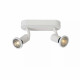 Faretto a LED struttura in metallo moderna e doppio diffusore orientabile