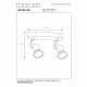 Faretto a LED struttura in metallo moderna e doppio diffusore orientabile