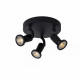 Faretto a LED struttura in metallo moderna e triplo diffusore orientabile