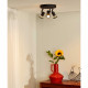 Faretto a LED struttura in metallo moderna e triplo diffusore orientabile