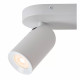 Faretto a soffitto in metallo doppio diffusore orientabile dal design moderno