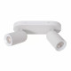 Faretto a soffitto in metallo doppio diffusore orientabile dal design moderno
