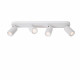 Faretto a soffitto in metallo quattro diffusori orientabili dal design moderno