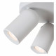 Faretto a soffitto rotondo con tre diffusori orientabili dal design moderno