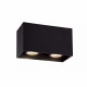 Faretto con doppio diffusore con struttura in alluminio dal design moderno
