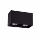 Faretto con doppio diffusore con struttura in alluminio dal design moderno
