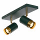 Faretto con doppio diffusore orientabile in alluminio dal design elegante