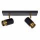 Faretto con doppio diffusore orientabile in alluminio dal design elegante