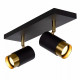 Faretto con doppio diffusore orientabile in alluminio dal design elegante