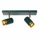 Faretto con doppio diffusore orientabile in alluminio dal design elegante