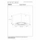 Faretto con struttura cubica in alluminio e LED dimmerabile dal design minimal