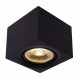 Faretto con struttura cubica in alluminio e LED dimmerabile dal design minimal