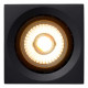Faretto con struttura cubica in alluminio e LED dimmerabile dal design minimal