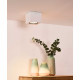 Faretto con struttura cubica in alluminio e LED dimmerabile dal design minimal