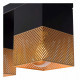 Faretto con struttura e con doppio diffusore in metallo dal design moderno