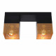Faretto con struttura e con doppio diffusore in metallo dal design moderno