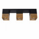Faretto con struttura e con triplo diffusore in metallo dal design moderno