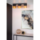 Faretto con struttura e con triplo diffusore in metallo dal design moderno