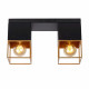 Faretto con struttura in metallo dal design moderno con doppio diffusore