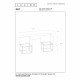 Faretto con struttura in metallo dal design moderno con doppio diffusore